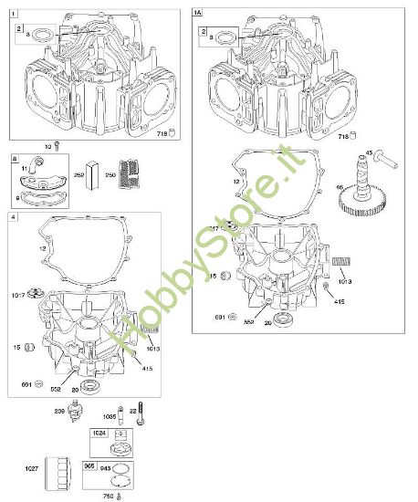 G - Cilindro, coppa motore B&S - 40 €¦ 405777-0113-E1 brand Stihl